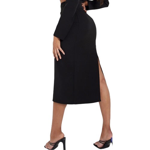Women's Midi Pencil Skirt - Black