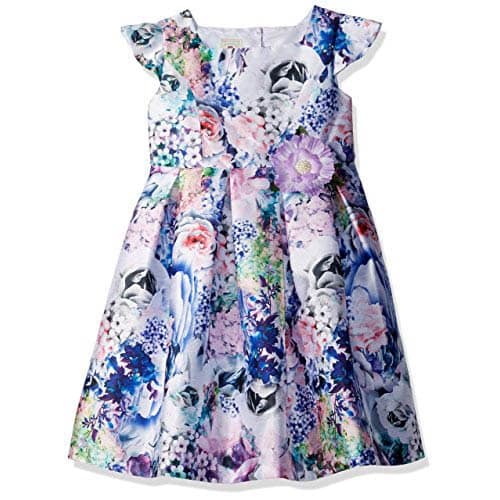Little Girls' Spring Summer Party Dress - Blue