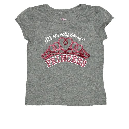 Girl's Graphics Tee- Grey