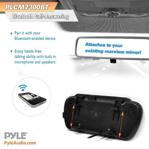 Pyle Backup Car Camera & Rear View Mirror Monitor Screen System