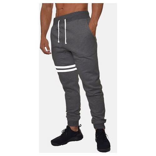 Two Stripe Jogger For Men And Women - Dark Grey