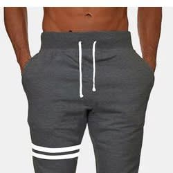 Two Stripe Jogger For Men And Women - Dark Grey