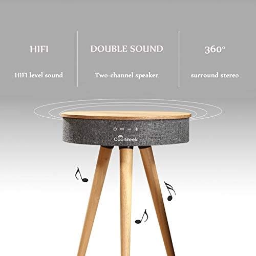 Portable Bluetooth Coffee Table Speaker - sense Light - With Wireless Charging