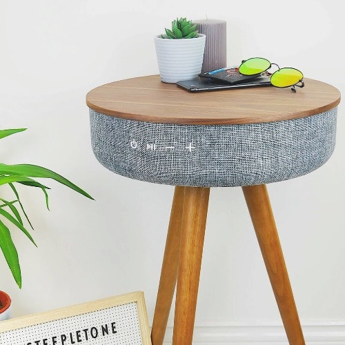 Portable Bluetooth Coffee Table Speaker - sense Light - With Wireless Charging