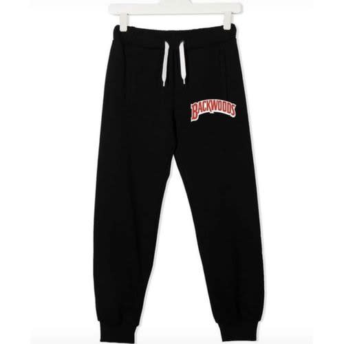 Backwoods Printed Casual Joggers Black