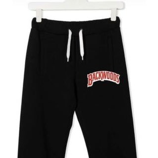 Backwoods Printed Casual Joggers Black