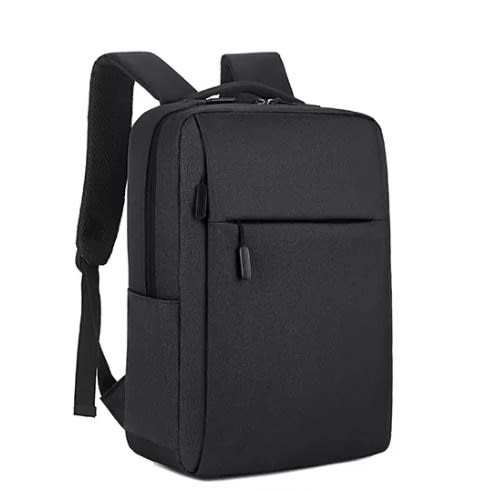 Smart Retro Laptop Backpack - Black -14"