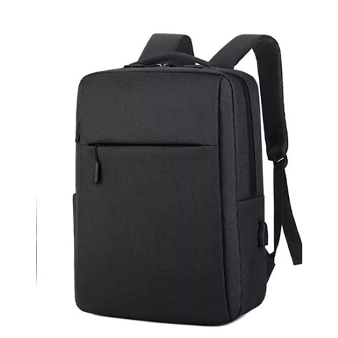 Smart Retro Laptop Backpack - Black -14"