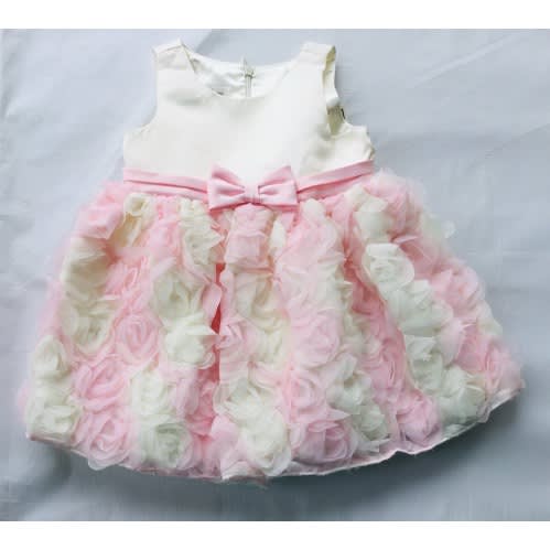 Princess Roses Dress -Pink & Cream