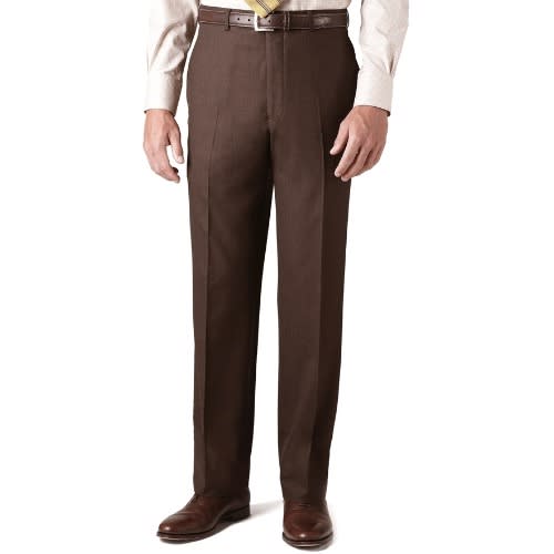 Men's Quality Suit Trouser  - Deep Brown