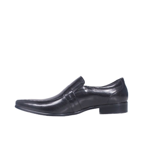 Italian Leather Slip-on Shoe - Black - Msh-3611