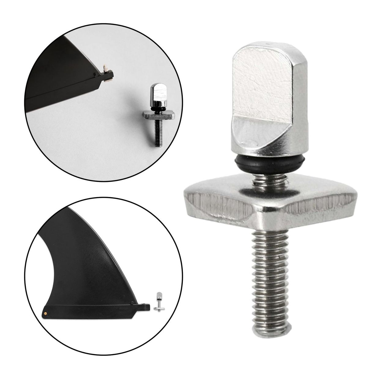 2X Universal Surfboards Fin Screw Bolt And Plate Set