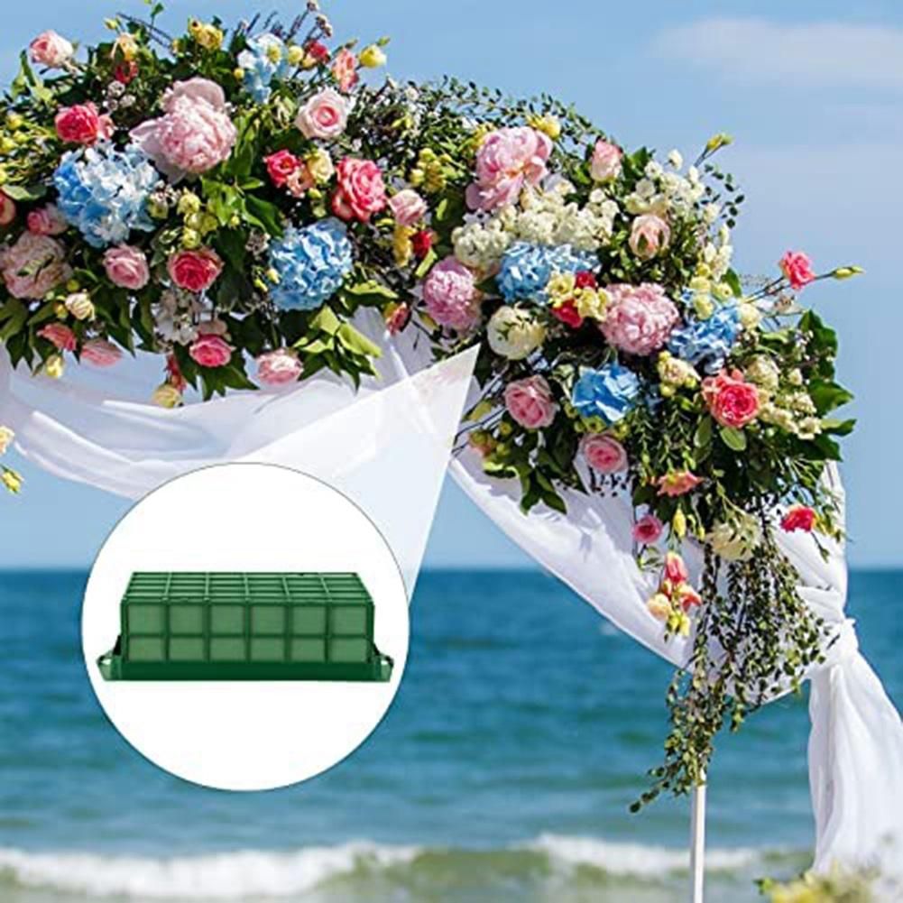 3-Pack Floral Foam Cage Rectangular Planter Stand with Floral Foam