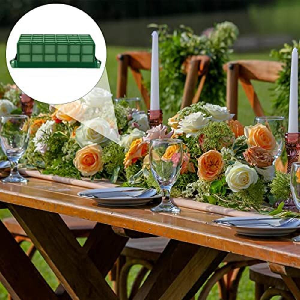 3-Pack Floral Foam Cage Rectangular Planter Stand with Floral Foam