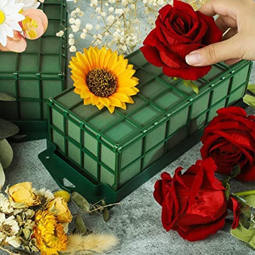 3-Pack Floral Foam Cage Rectangular Planter Stand with Floral Foam