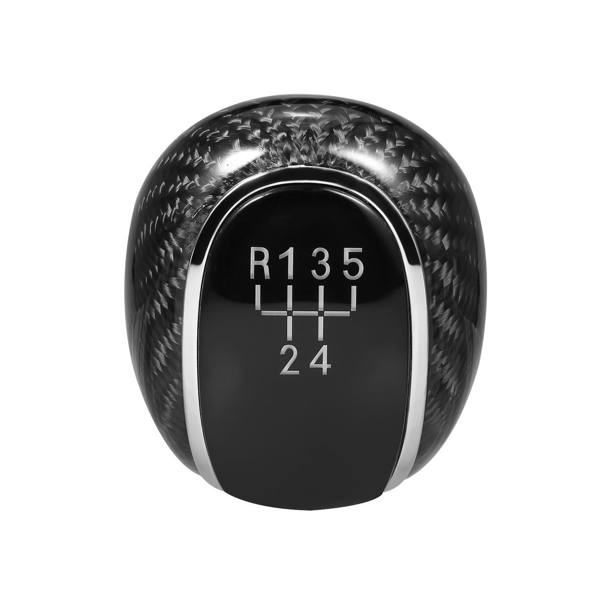 Gear Shift Knob Manual 5-Speed Carbon Fiber Replacement For
