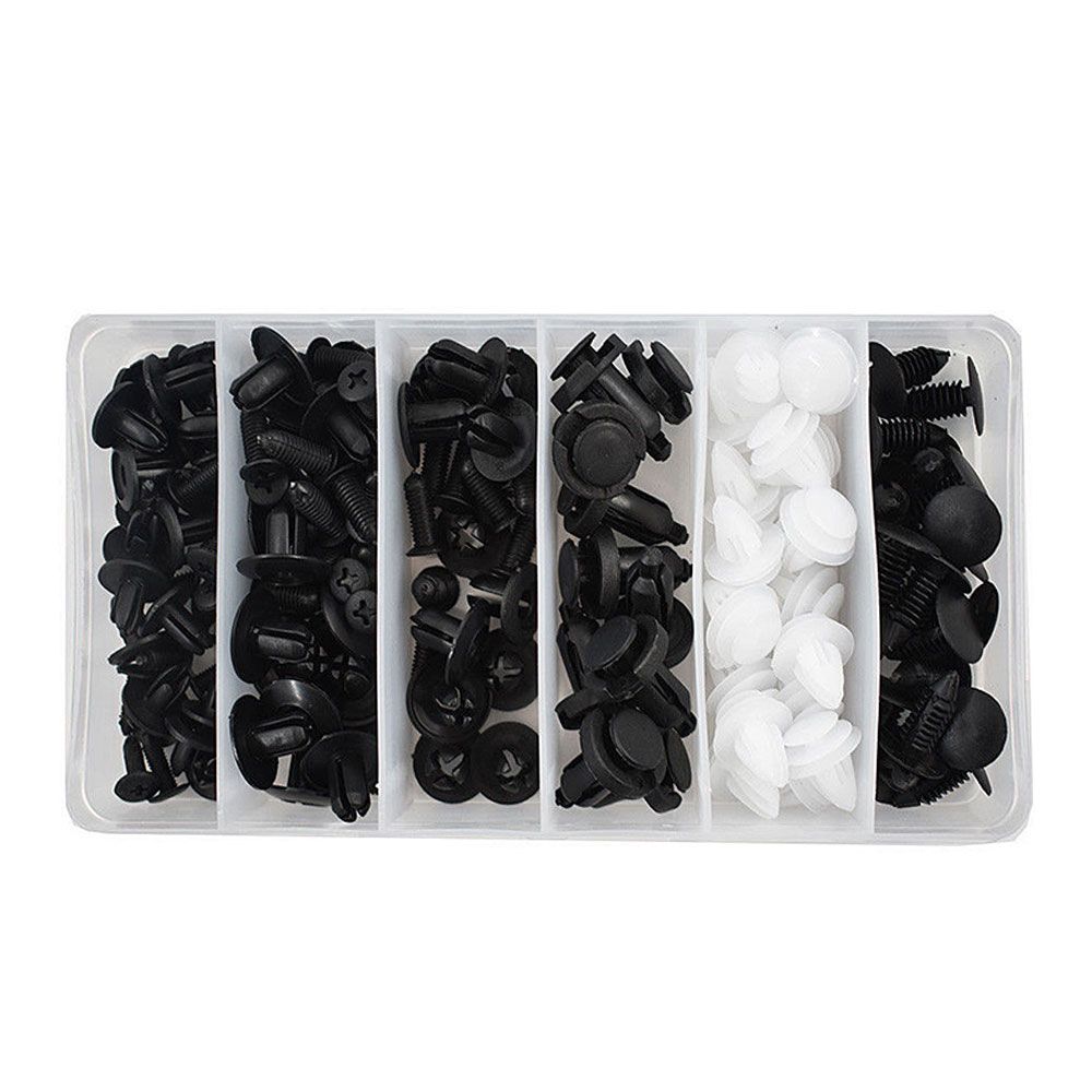 100pcs Fastener Clip 6 Sizes Mixed Car Body Push R