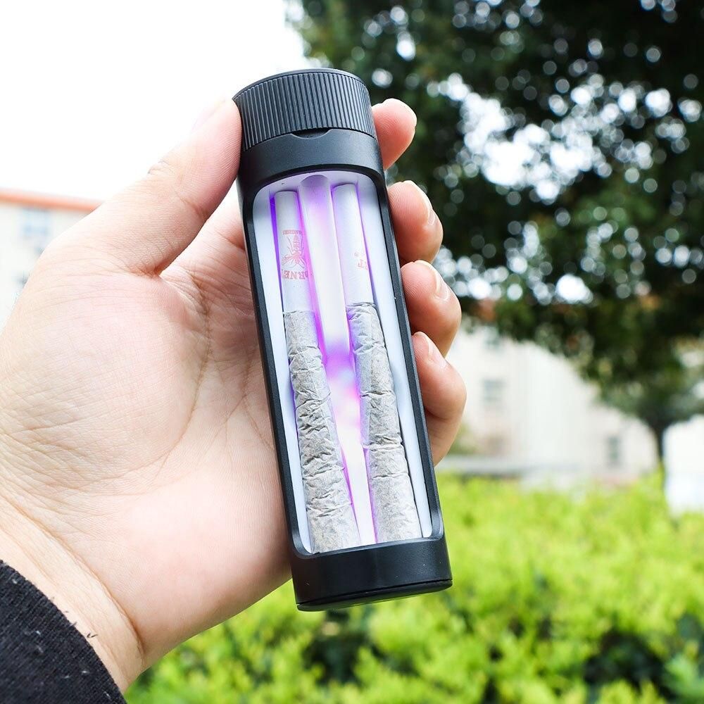 LED Tobacco Case Rotatable Tobacco Case With light