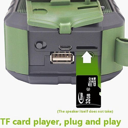 Outdoor Waterproof Wireless Bluetooth Speakers Audio Support Tfcard Portable Handsfree Call Subwoofer Speaker For Phone Radio HT-S