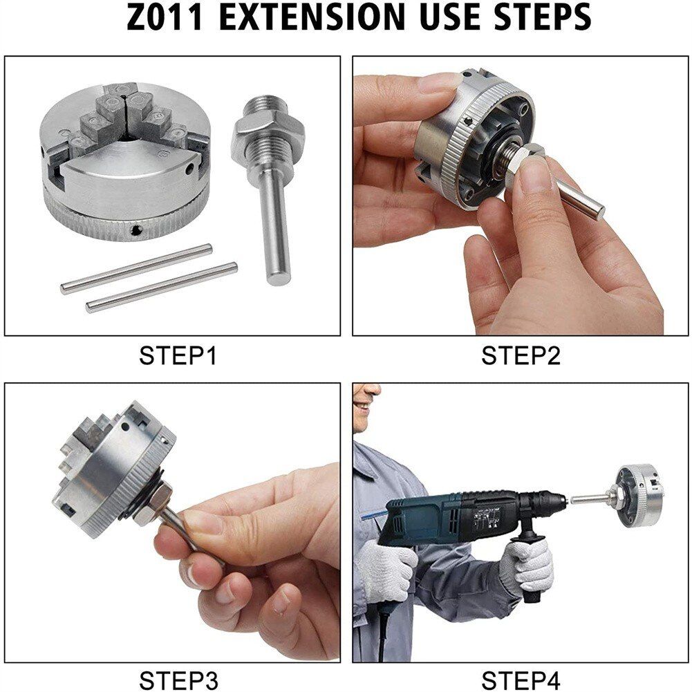 Z011 Metal 3 Jaws Manual Lathe Chuck Clamp Hcs Drill Chucks