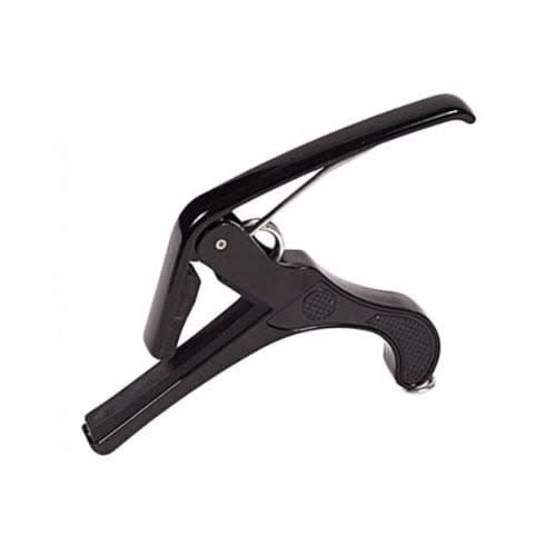 Guitar Capo With Spring Action Clamp - Black