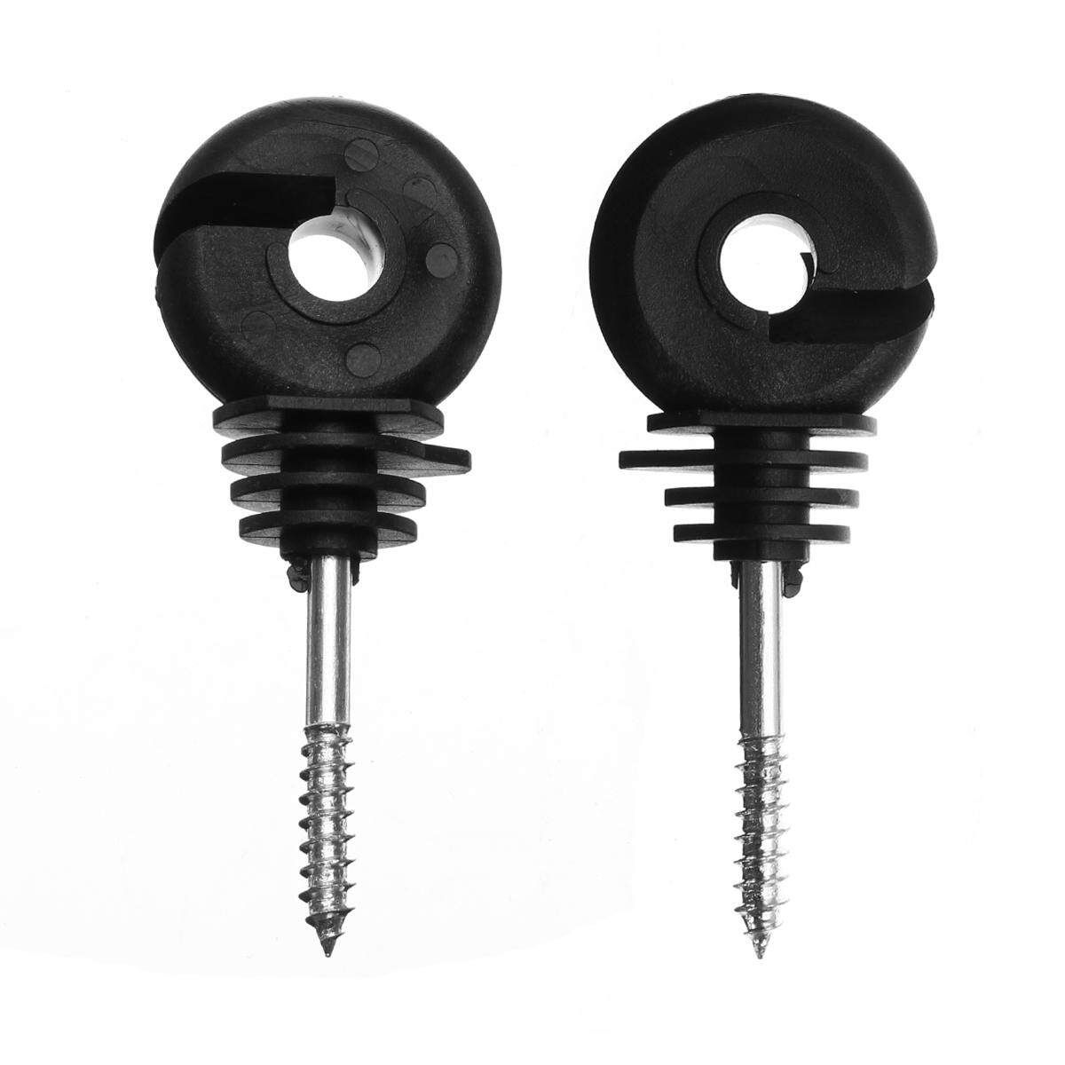 50pcs Screw In Insulator Electric Fence Wire Tape Wood Post IP68 －40℃ To 104℃