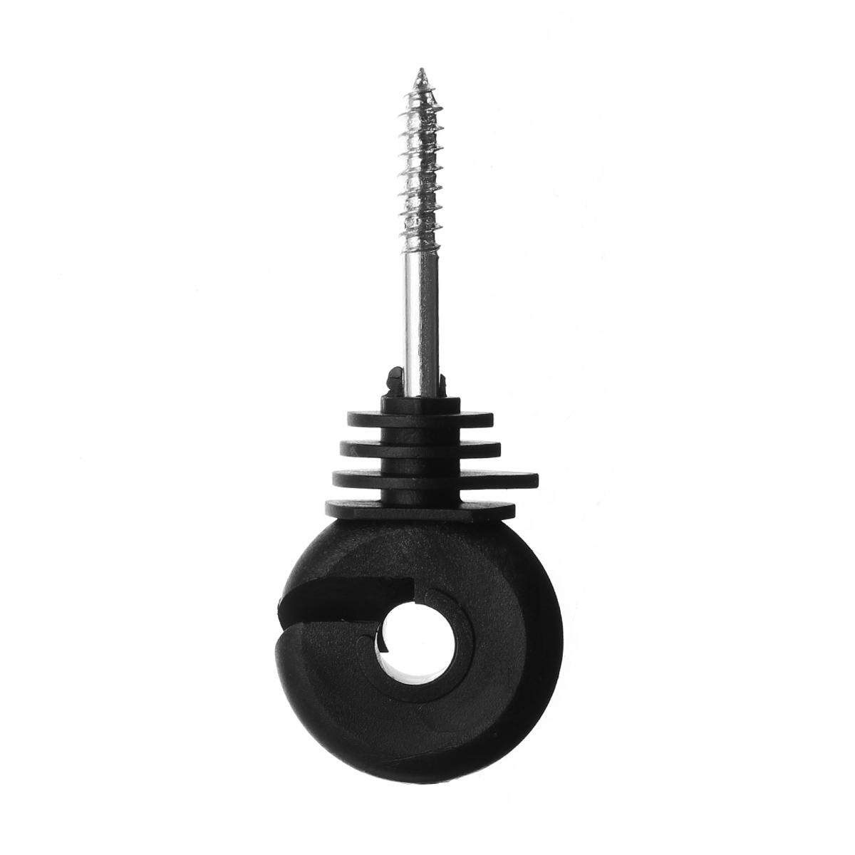 50pcs Screw In Insulator Electric Fence Wire Tape Wood Post IP68 －40℃ To 104℃