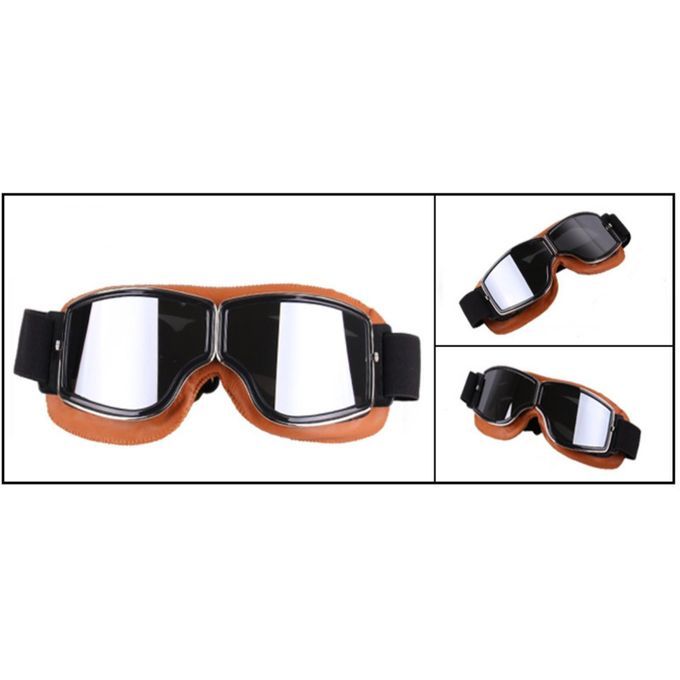 Unisex Outdoor Sports Ski Glasses Motorcycle Anti Fog UV Yellow Frame