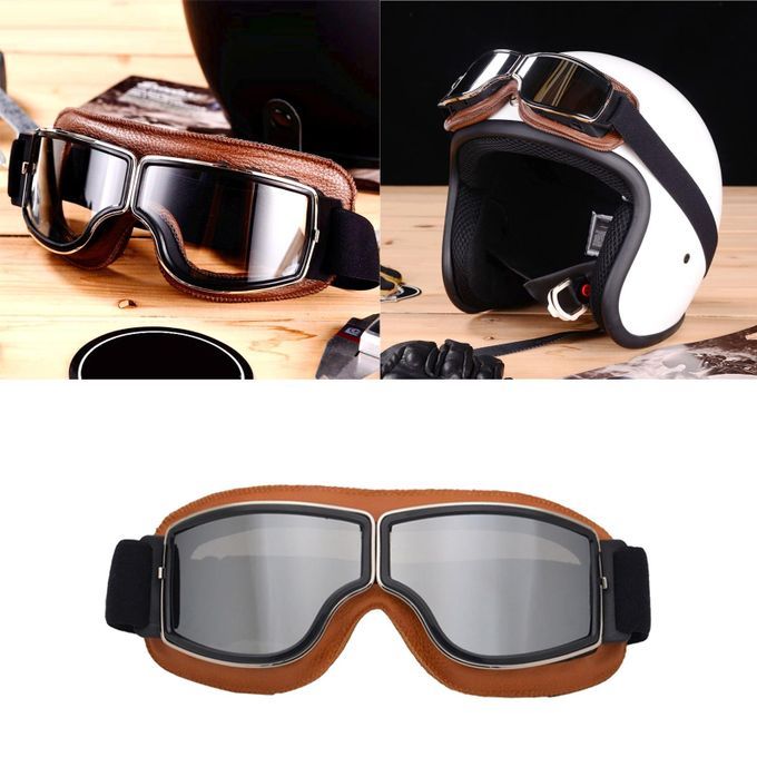Unisex Outdoor Sports Ski Glasses Motorcycle Anti Fog UV Yellow Frame