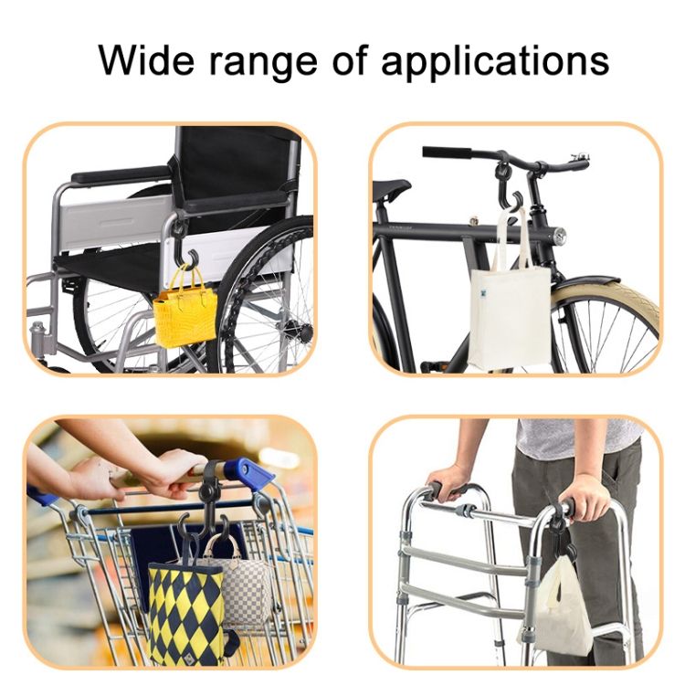 Multifunctional Wheelchair Baby Stroller Double Hooks 2 PCS/Set