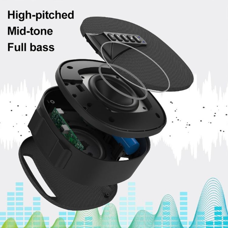 DY-52 10W Stereo Bluetooth Speaker, Support 35GB TF Card