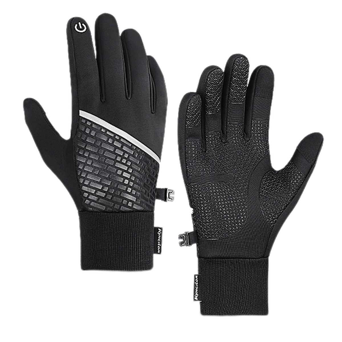 1 Pair Motorcycle Winter Warm Running Sports Black