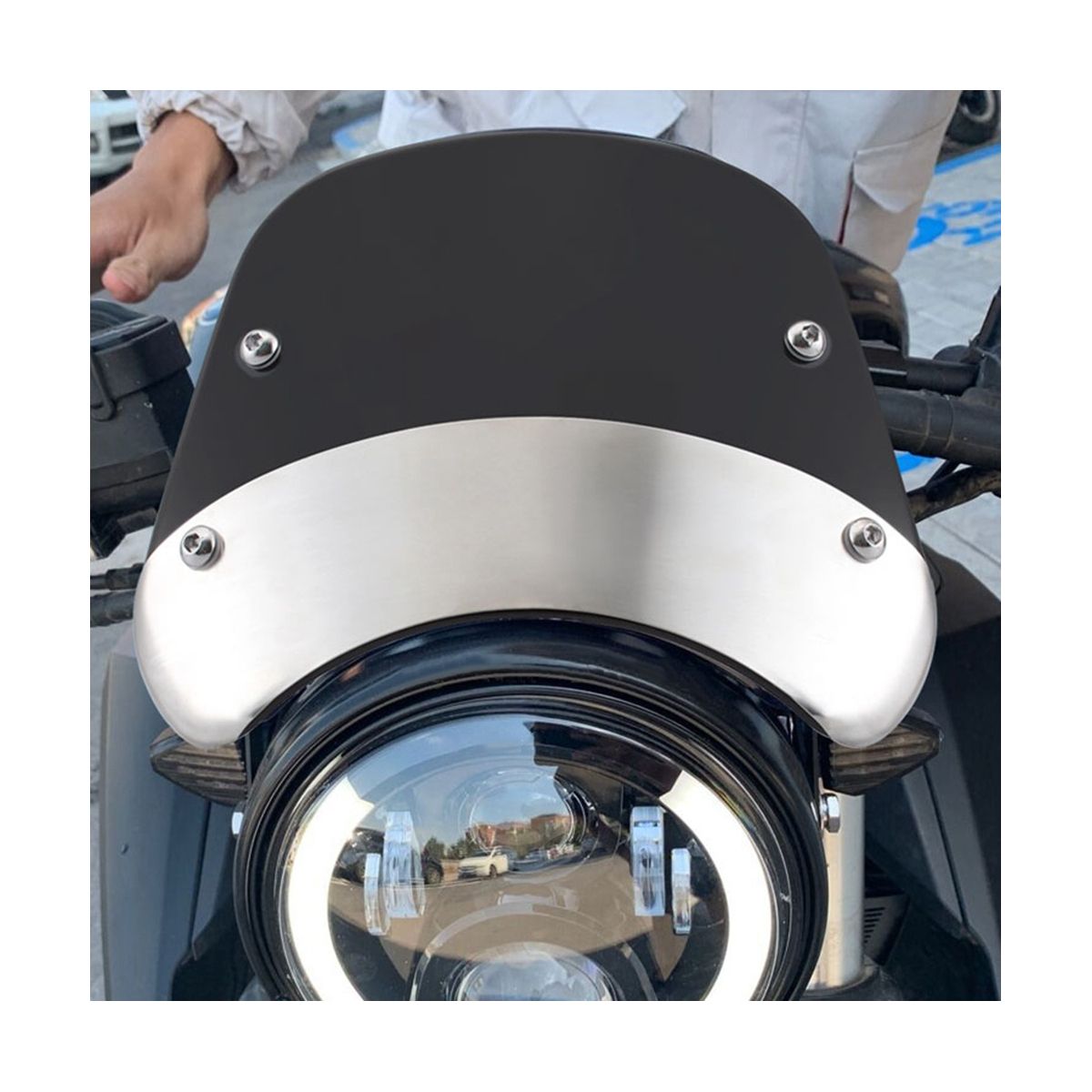 Motorcycle Windshield Wind Deflector