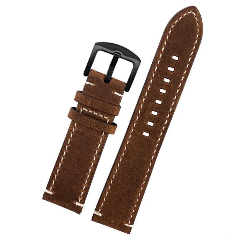 Watchband 20mm,22mm,24mm Universal Vintage Leather Watch Strap Quick Release Pins Watch Band For TISSOT Rolex Omega  Watchbands