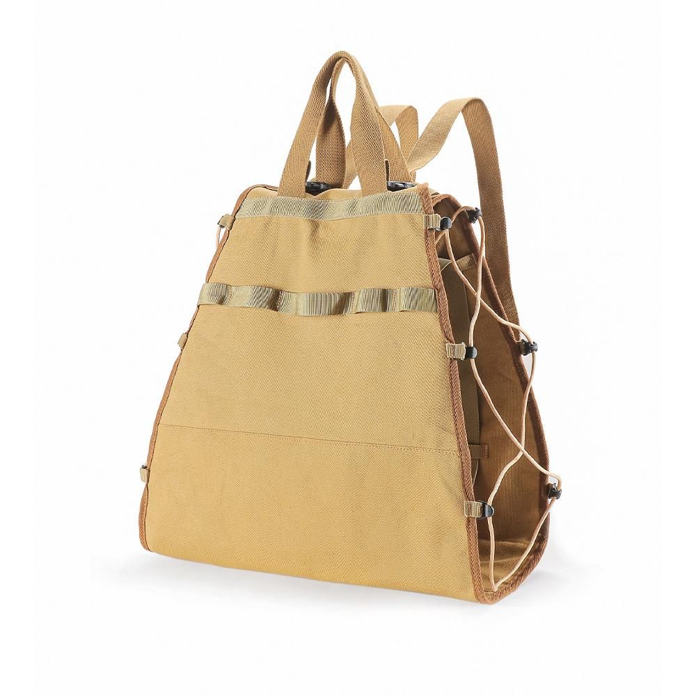 Firewood Carrier Canvas Bag Wood Carrying Holder Bag with Handles and Shoulder Strap for Fireplaces Wood Stoves