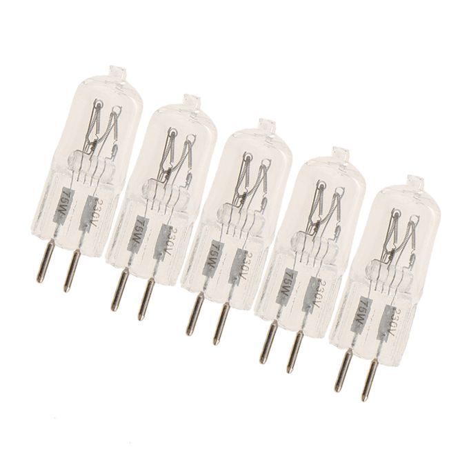 5Pieces Halogen Lamp Bulb Spotlight Bulbs Focus Light For Studio Stage