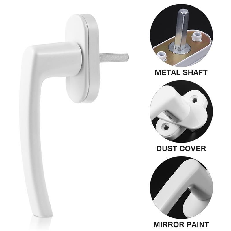 1pc Inner Window Handle Crank Anti-Slip Aluminum Alloy Window Handle Inside