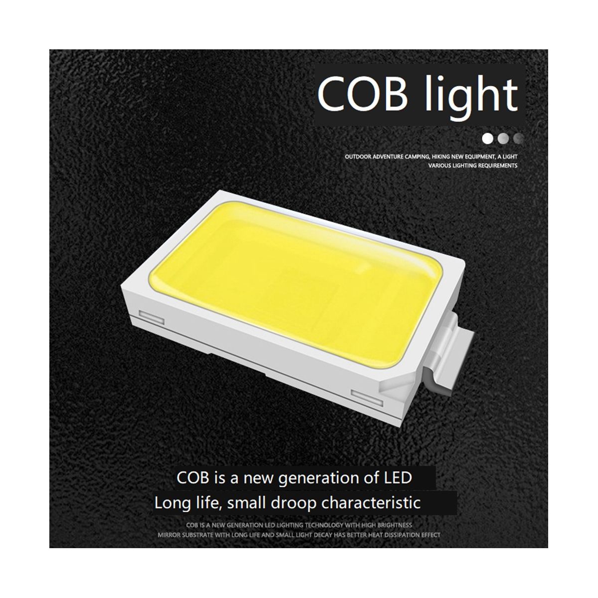 Camping Cob Work Light Solar Portable USB Charging Detection LED Outdoor Floodlight Folding and RotatingBlueBlack