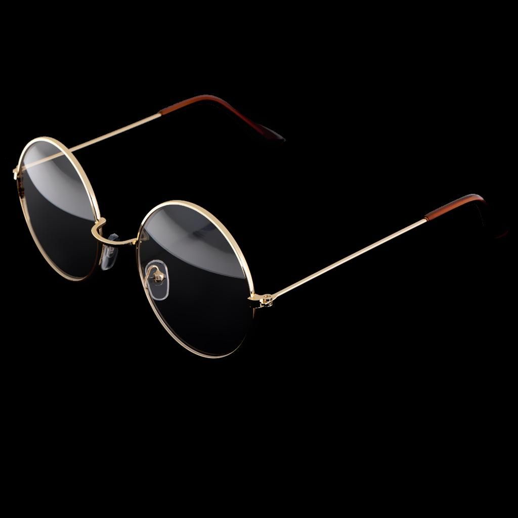 Unisex Women Men Sunglasses Retro Glasses Nickel Glasses Nerd Gold