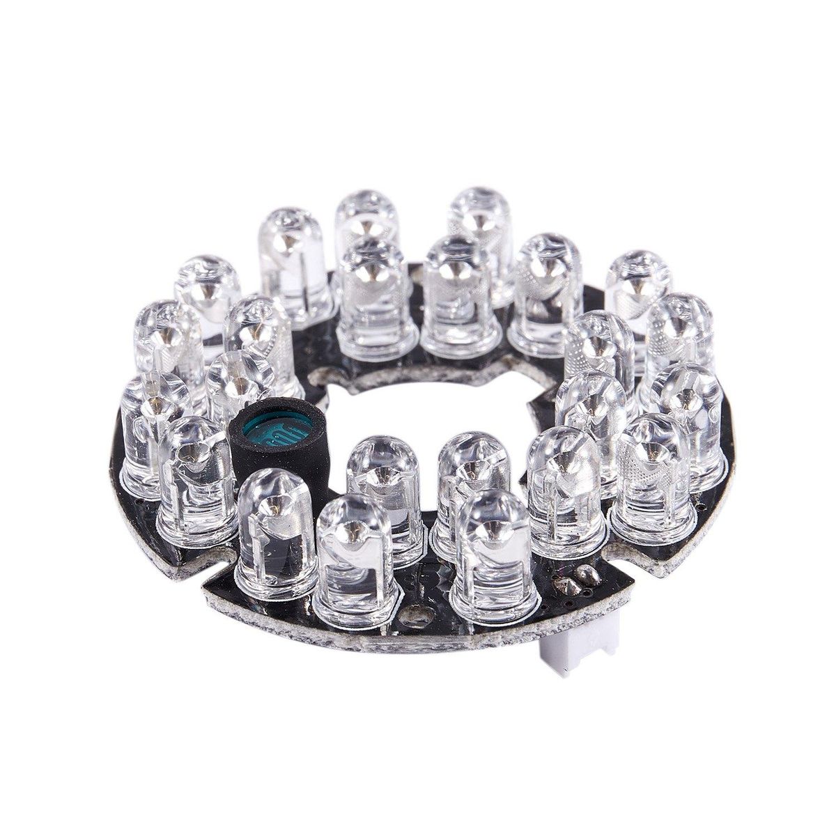 CCTV Camera 10Mil 90 Degree Red 5mm 24 LED Bulb IR Infrared Lamp Board