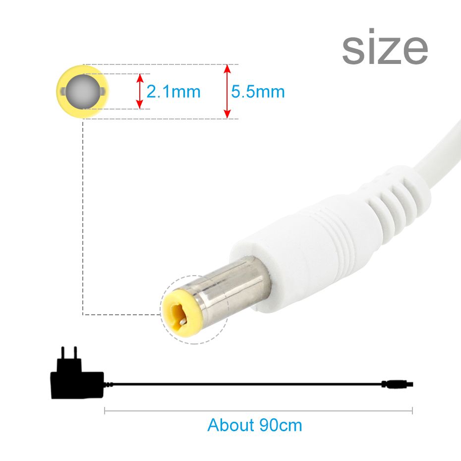 DC 12V US EU Power Supply Adapter 110V 220V LED Lighting 2A