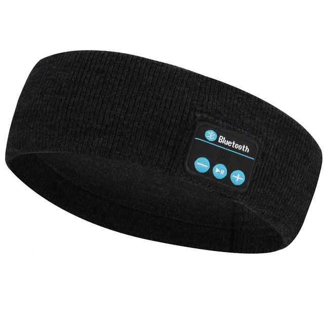 Wireless Bluetooth Music Headphones Headband Knits Black
