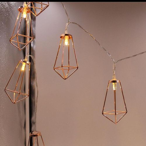 The Old Tree KCASA 1M 10 LED Metal Diamond String Lights LED Fairy Lights For Festival Christmas Halloween Party Wedding Decoration Battery Powered