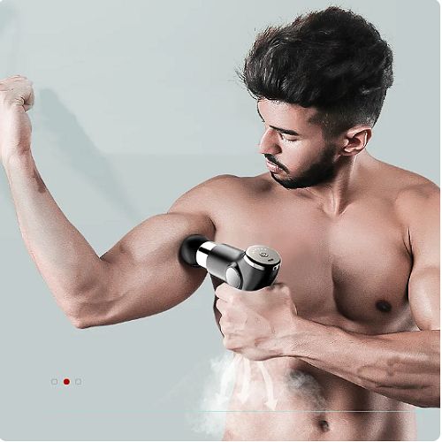 Mini Electric Handheld Massager Gun Neck Vertebra Back Muscle  Massage Body Massager Pain Relief