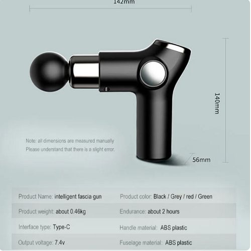 Mini Electric Handheld Massager Gun Neck Vertebra Back Muscle  Massage Body Massager Pain Relief