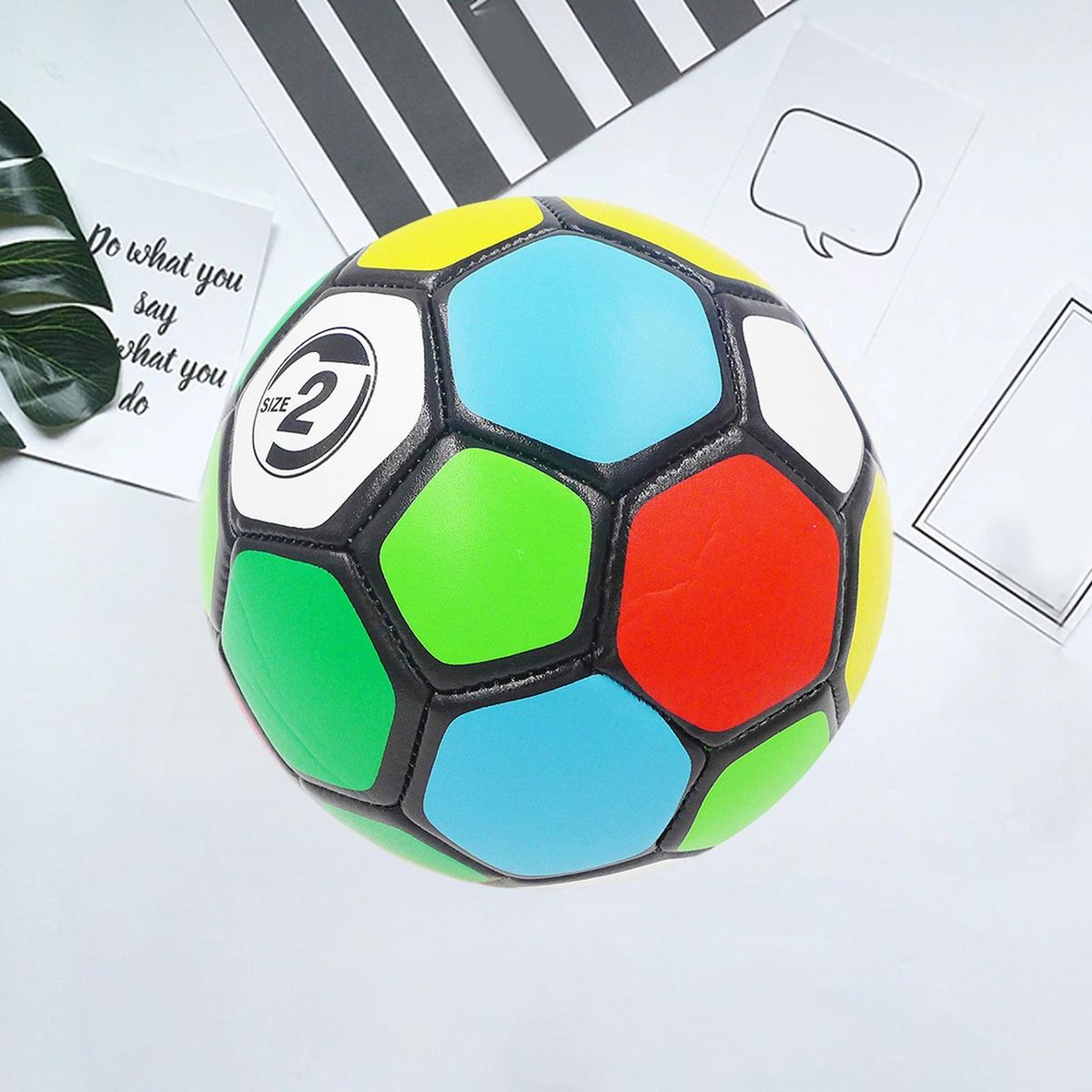 Outdoor Activity Toy for Children Wildlife Fun Football Durable Pvc Multicolor