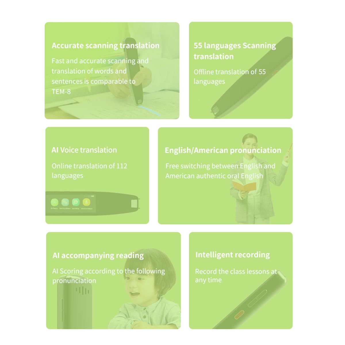Dictionary Translation Pen Scanner Text Scanning Reading Translator