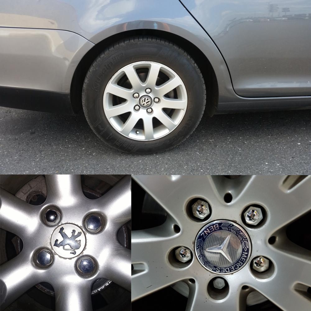 20pcs 17mm/19mm Car Wheel Nut Caps Auto Hub Screw Cover