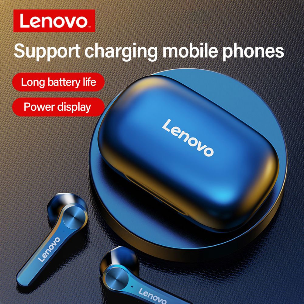Lenovo Bluetooth 5.0 Headphone Wireless Earphone Qt81 Stereo Sound Earphone