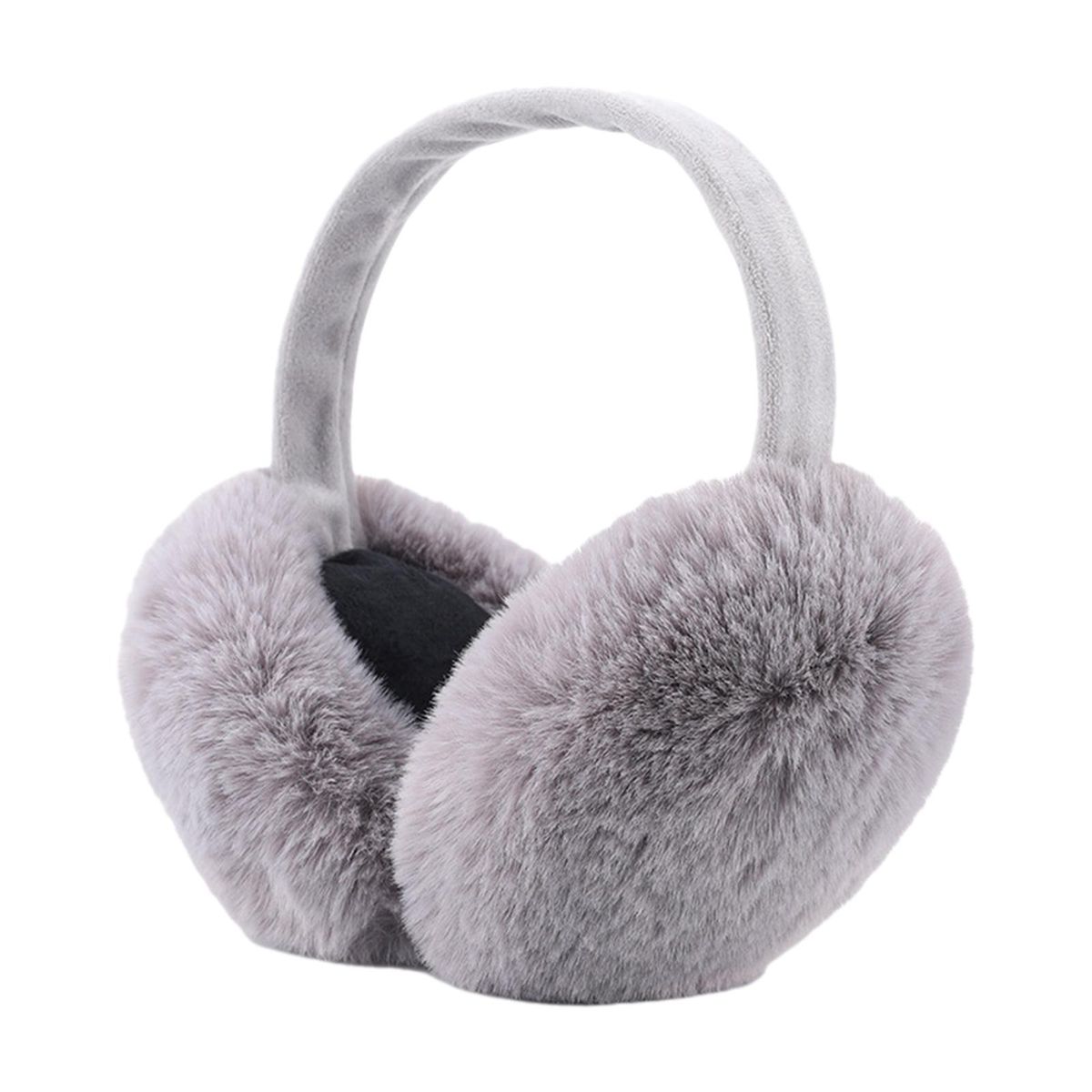 Women Girls Ear Covers Warmer Winter Folding Warm Earwarmer Furry Earmuffs Outdoor Soft Plush Ear Covers for Cold Weather